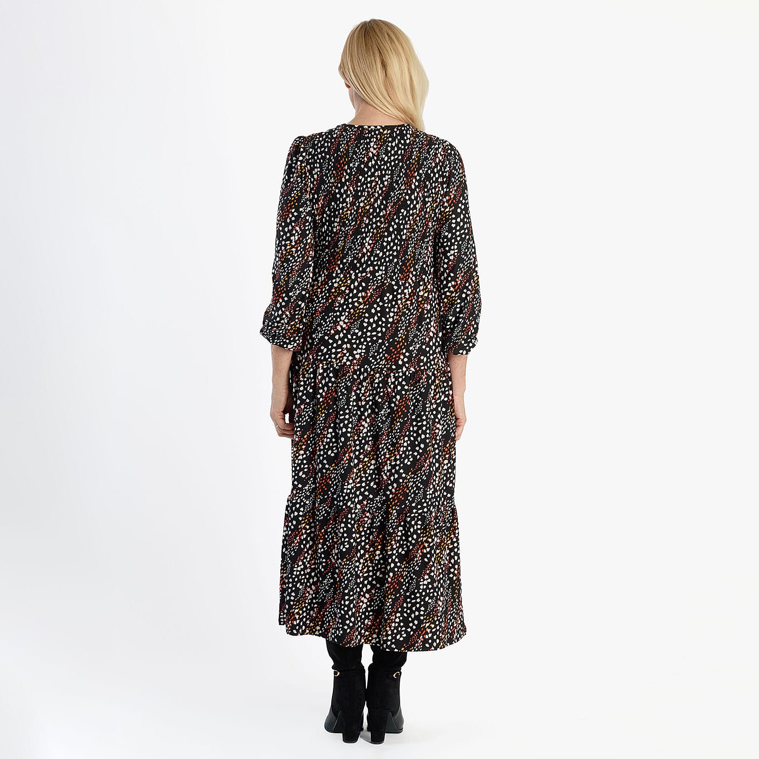 La Marey Soft Touch Knitted Shirred Dress (Size M) - Black