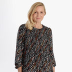 La Marey Soft Touch Knitted Shirred Dress (Size M) - Black