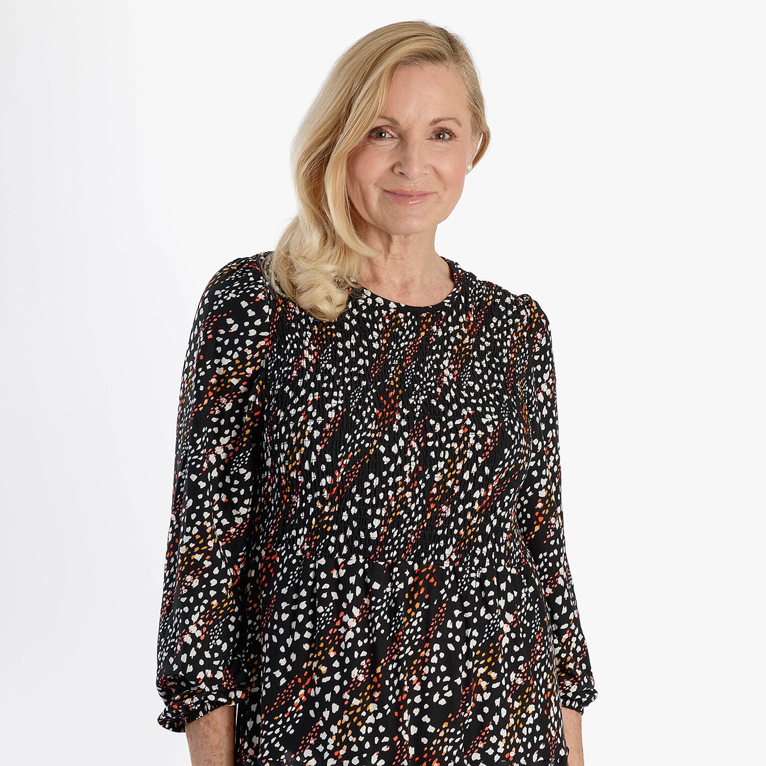 La Marey Soft Touch Knitted Shirred Dress (Size M) - Black