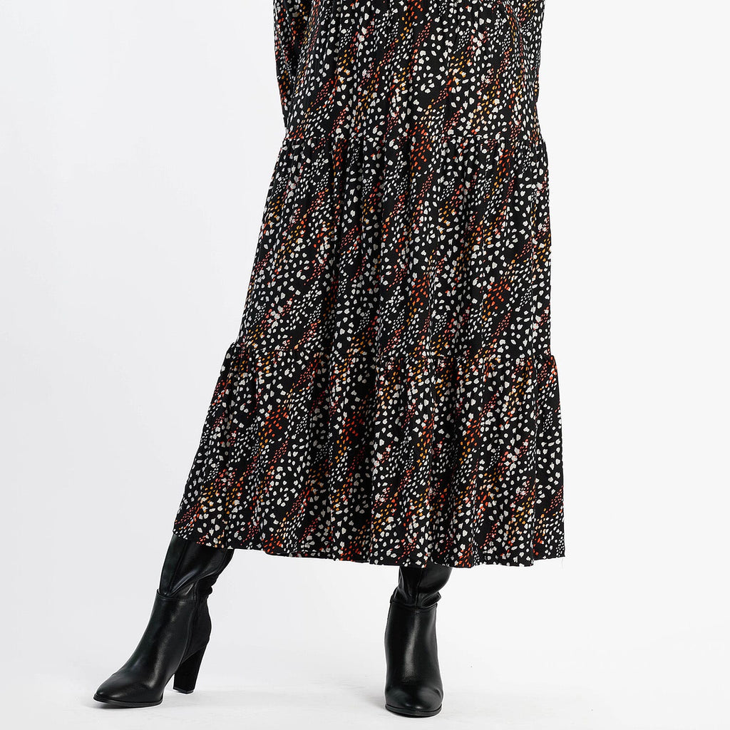 La Marey Soft Touch Knitted Shirred Dress (Size M) - Black