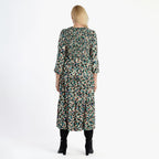 La Marey Soft Touch Knitted Shirred Dress (Size M) - Green