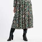 La Marey Soft Touch Knitted Shirred Dress (Size M) - Green