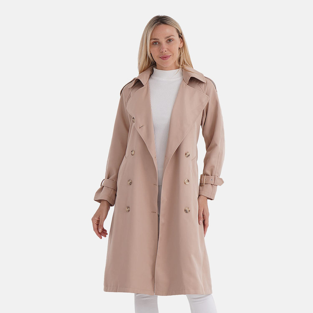 THE SHOWSTOPPER OFFER-- - Maisi Trench Coat (Size XL) - Beige