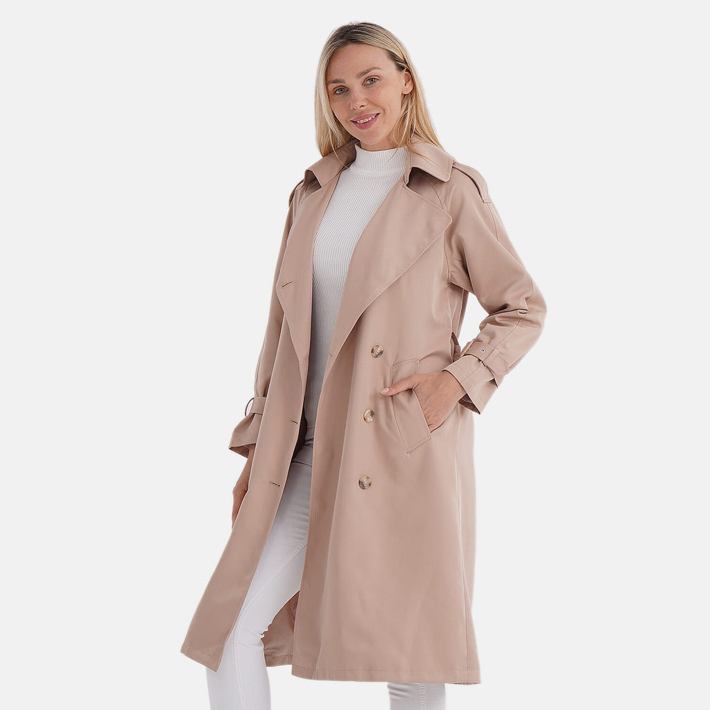 THE SHOWSTOPPER OFFER-- - Maisi Trench Coat (Size XL) - Beige