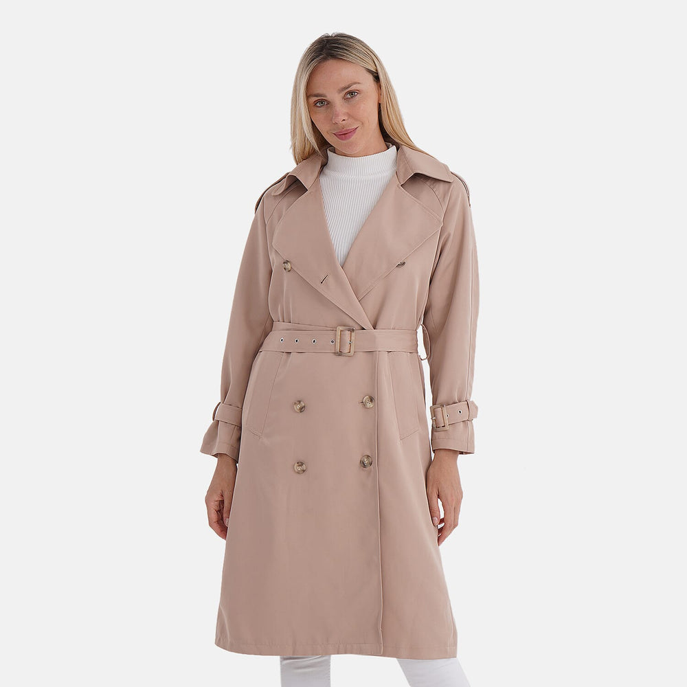 THE SHOWSTOPPER OFFER-- - Maisi Trench Coat (Size XL) - Beige