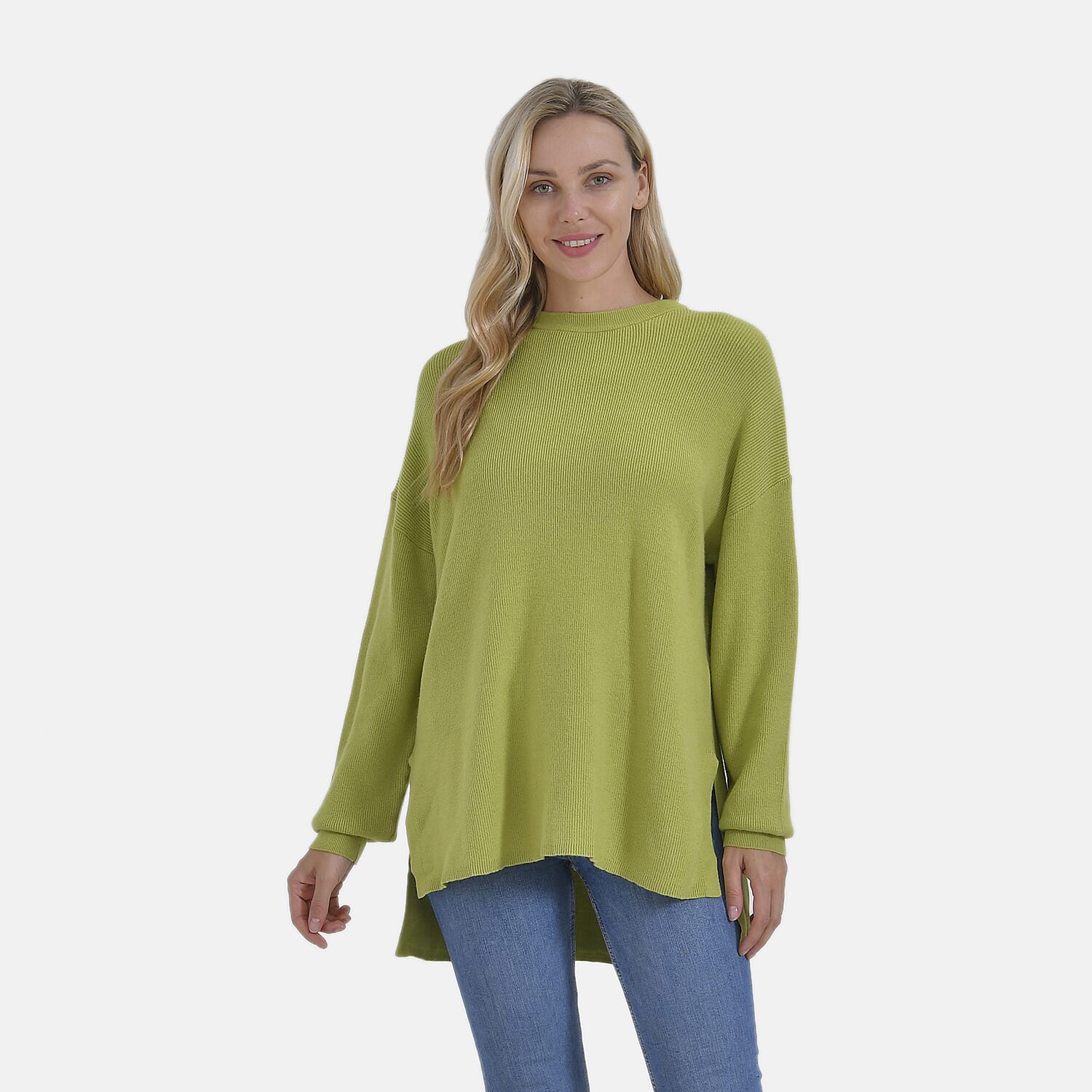 La Marey Balloon Sleeve Jumper (Size S) - Green