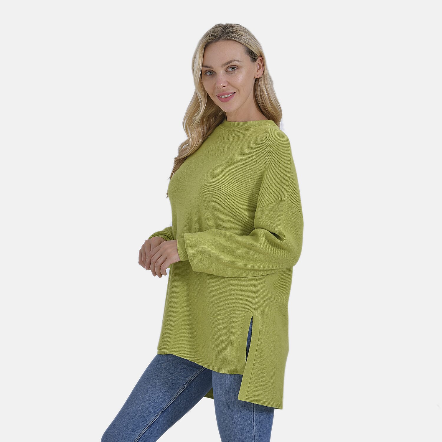 La Marey Balloon Sleeve Jumper (Size S) - Green