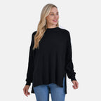 La Marey Balloon Sleeve Jumper (Size XL) - Black