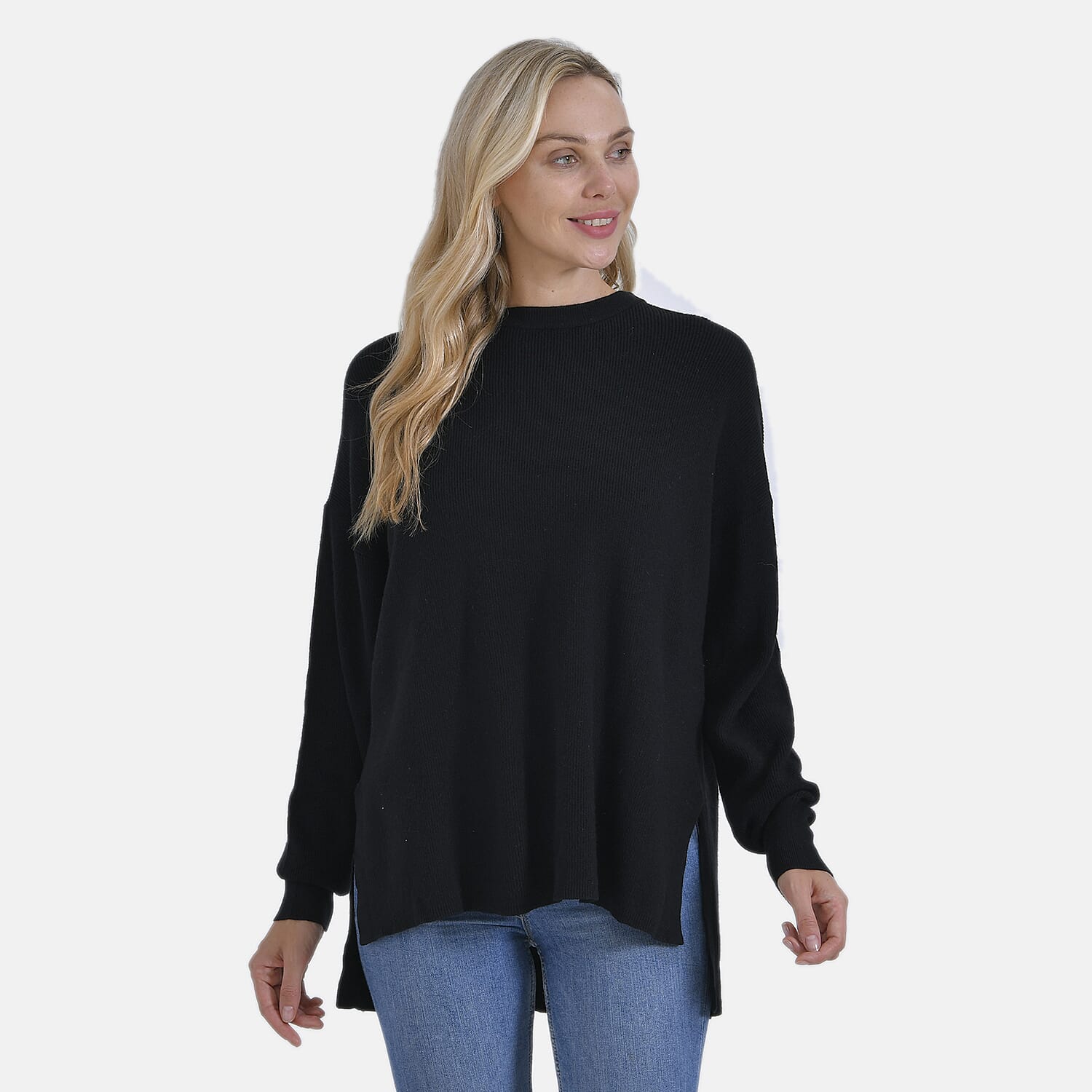 La Marey Balloon Sleeve Jumper (Size XL) - Black