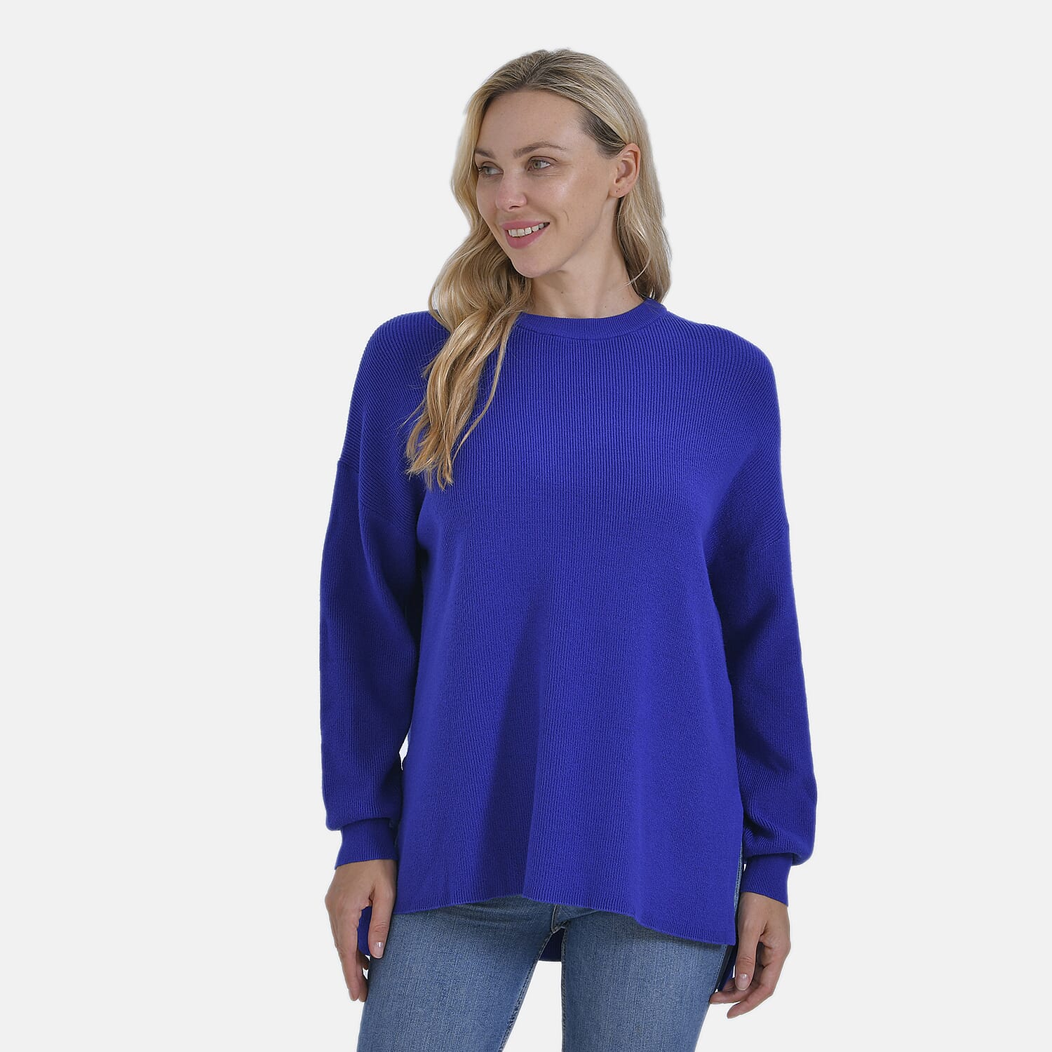 La Marey Balloon Sleeve Jumper (Size XL) - Blue