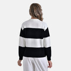 La Marey Striped Jumper (Size 16 to 18) - Black & White