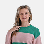La Marey Striped Jumper (Size 8 to 10) - Pink Green