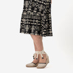 La Marey Tribal Pattern Mini Dress (Size L) - Black & White