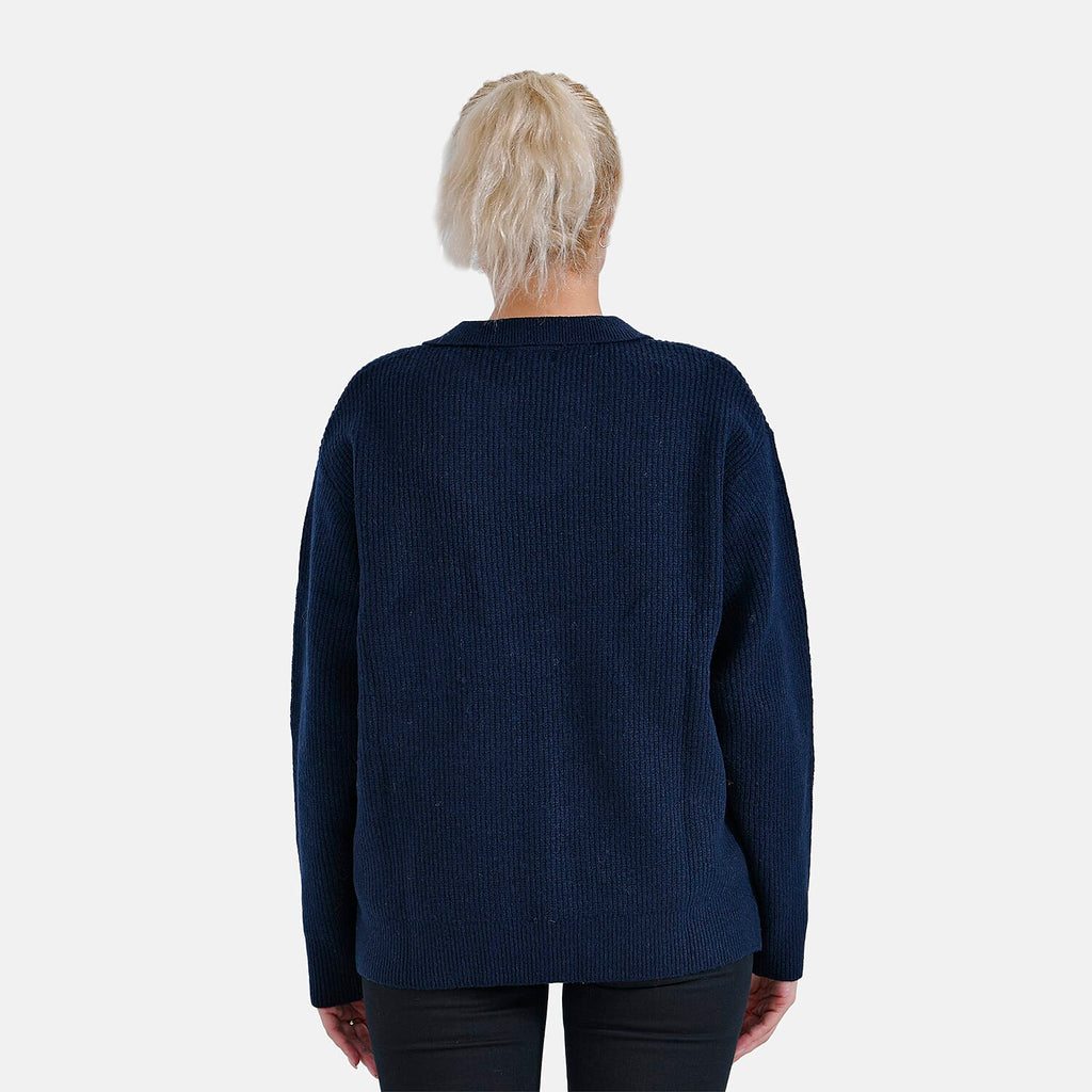 La Marey Polo Jumper (Size 16 to 18) - Navy
