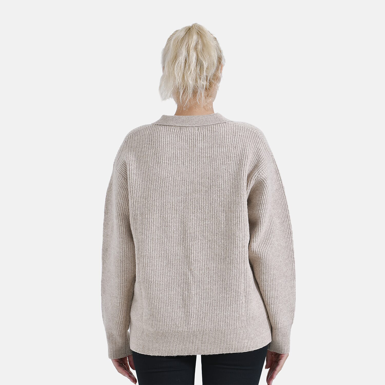La Marey Polo Jumper (Size 8 to 10) - Beige