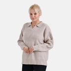 La Marey Polo Jumper (Size 8 to 10) - Beige