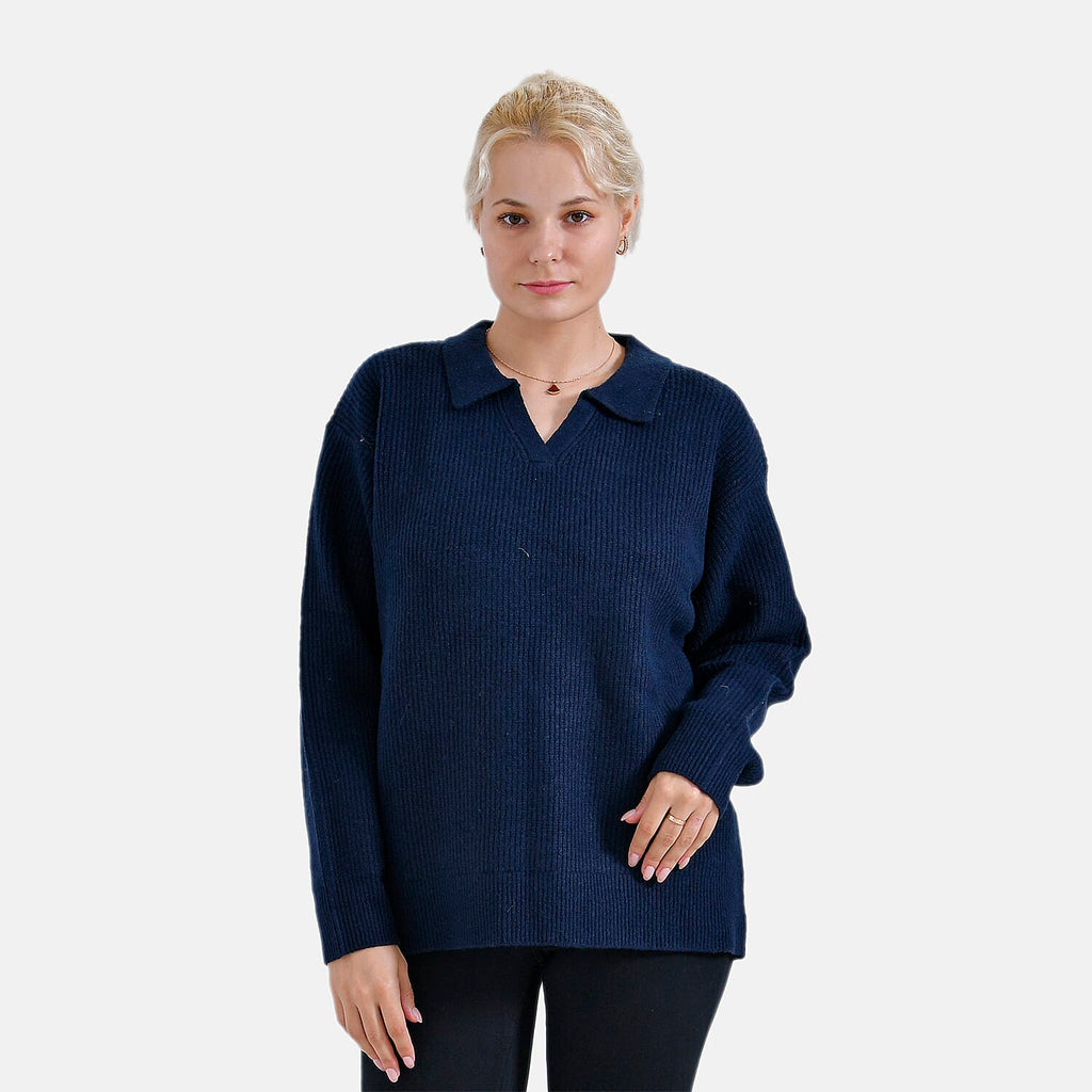 La Marey Polo Jumper (Size 8 to 10) - Navy