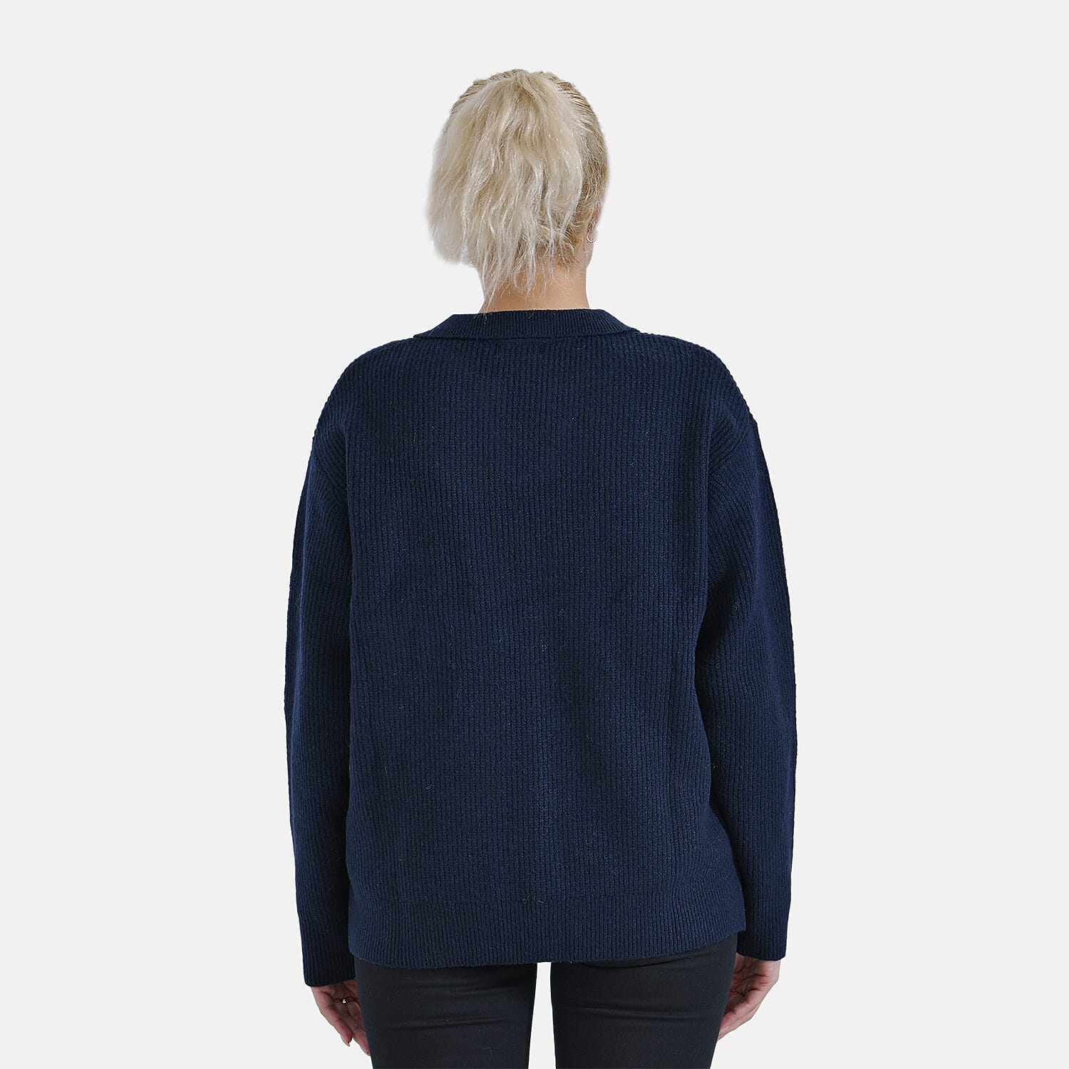 La Marey Polo Jumper (Size 8 to 10) - Navy