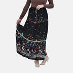 La Marey 100% Viscose Floral Print Maxi Dress (Curve One 20 - 26) - Black