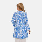 La Marey 100% Viscose Paisley Printed V-Neck Casual Dress (Size - S-M, 10-14) - Blue