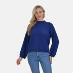 La Marey 100% Cotton Round Neck Cozy Jumper (Size L) - Navy