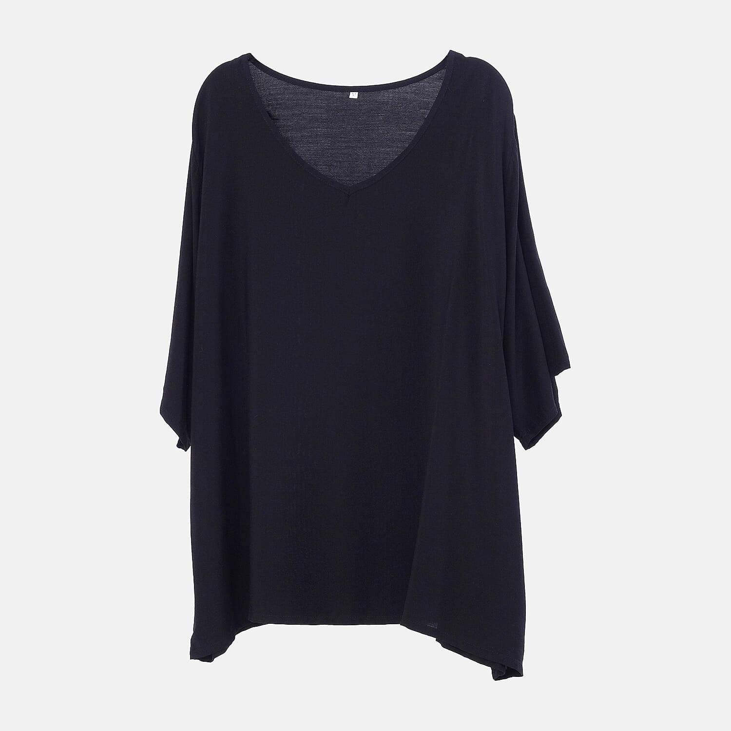 LA MAREY Loungewear Sets (Short Sleeves Top with Printed Trousers)  - Black (Size L)