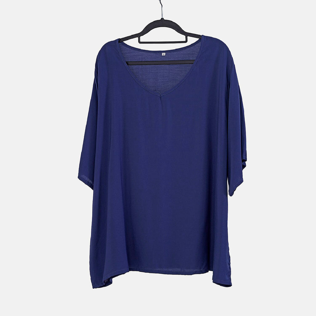 LA MAREY Loungewear Sets (Short Sleeves Top with Printed Trousers) - Dark Blue (Size XL)