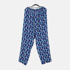 LA MAREY Loungewear Sets (Short Sleeves Top with Printed Trousers) - Dark Blue (Size XL)
