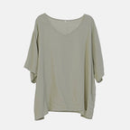 New Launch LA MAREY Loungewear Sets (Short Sleeves Top with Printed Trousers)  - Green (Size S)