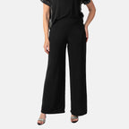 La Marey Wide Leg Pull on Trouser (Size S) - Black