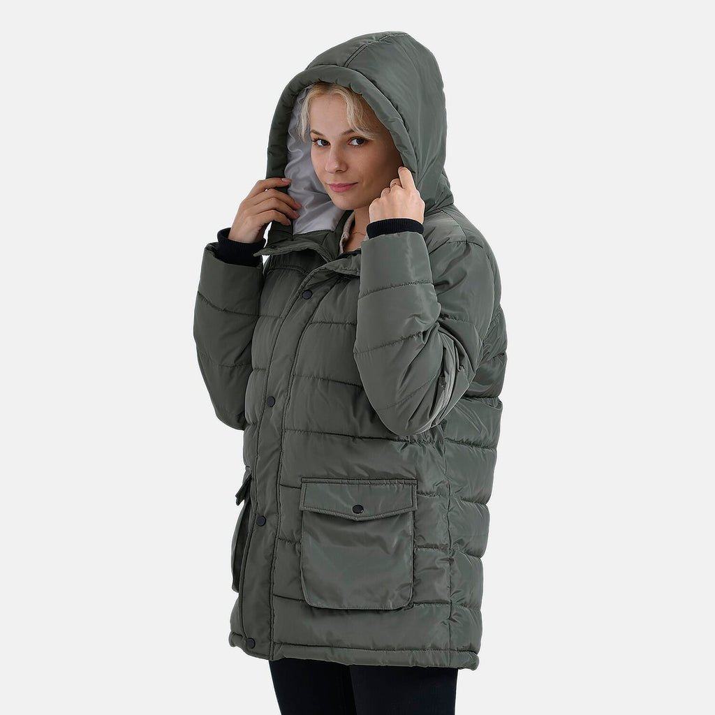 La Marey Windbreaker Padded Jacket (Size 16 to 18) - Green