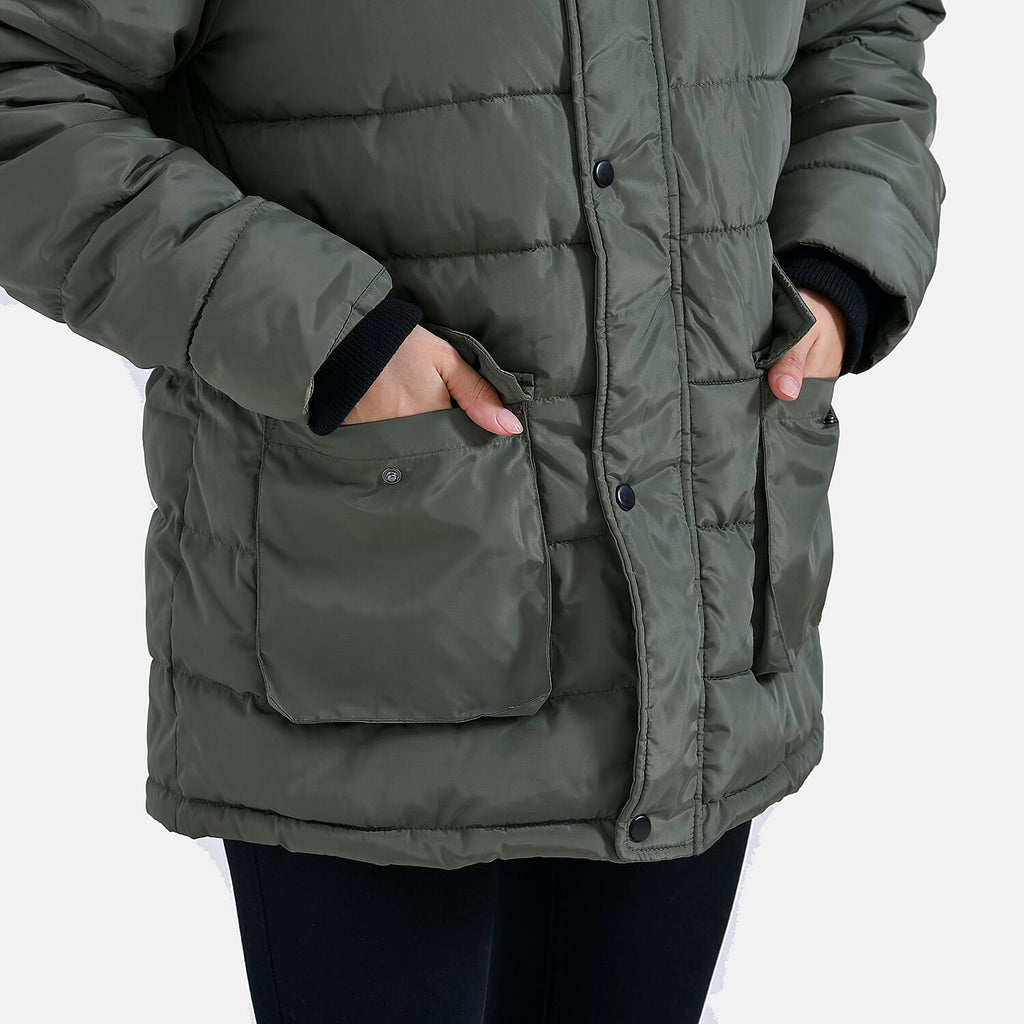 La Marey Windbreaker Padded Jacket (Size 16 to 18) - Green