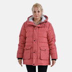 La Marey Windbreaker Padded Jacket (Size 16 to 18) - Coral