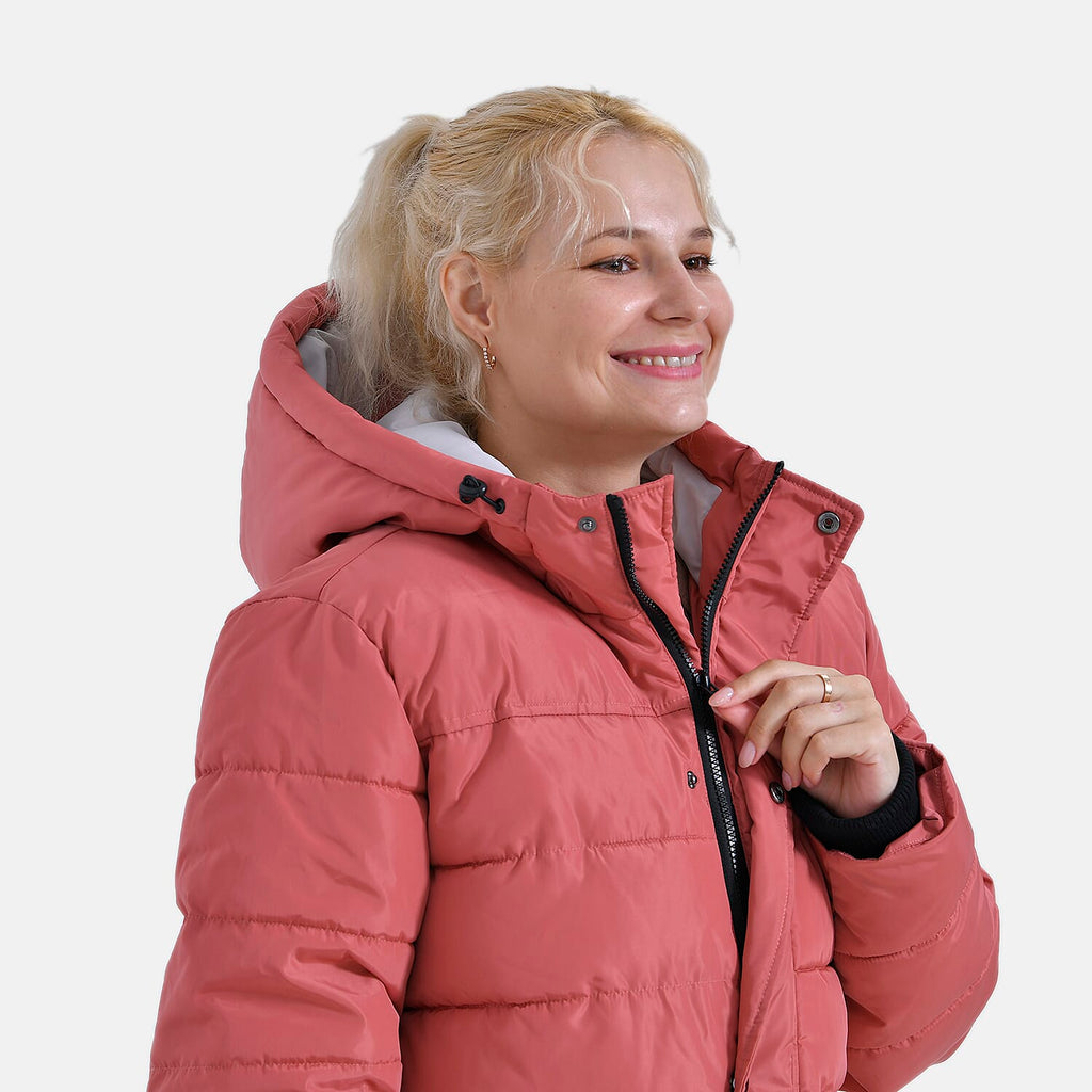 La Marey Windbreaker Padded Jacket (Size 16 to 18) - Coral