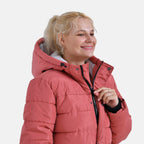La Marey Windbreaker Padded Jacket (Size 16 to 18) - Coral