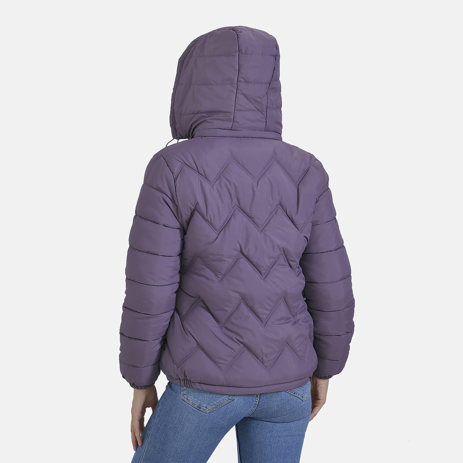 La Marey Lightning-Patterned Jacket (Size 16 to 18) - Purple