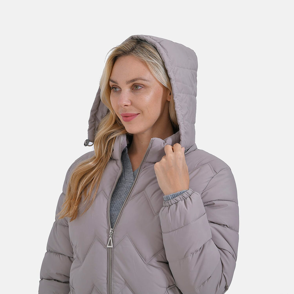 La Marey Lightning-Patterned Jacket (Size 24 to 26) - Beige