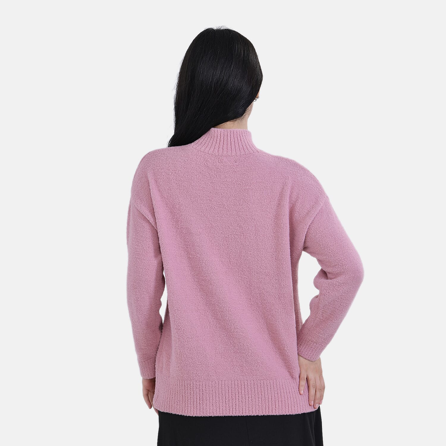 La marey  Alpaca-Like Feel Sweater (Size L 16-18) Dusty Pink