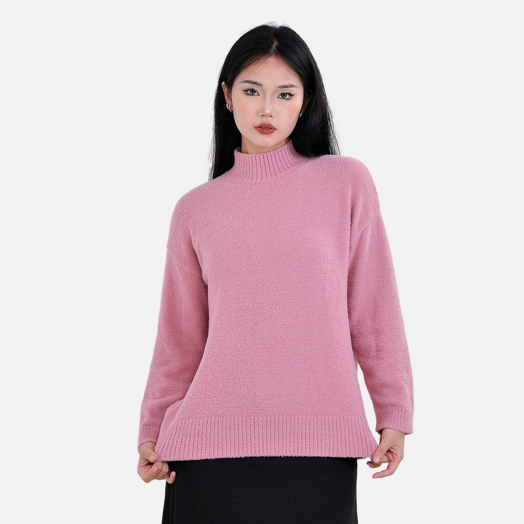 La marey  Alpaca-Like Feel Sweater (Size L 16-18) Dusty Pink