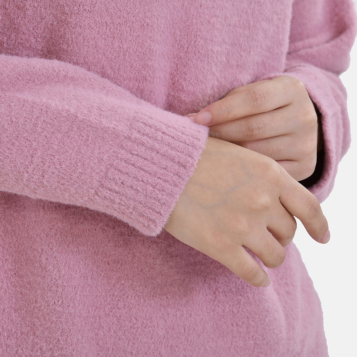 La marey  Alpaca-Like Feel Sweater (Size L 16-18) Dusty Pink