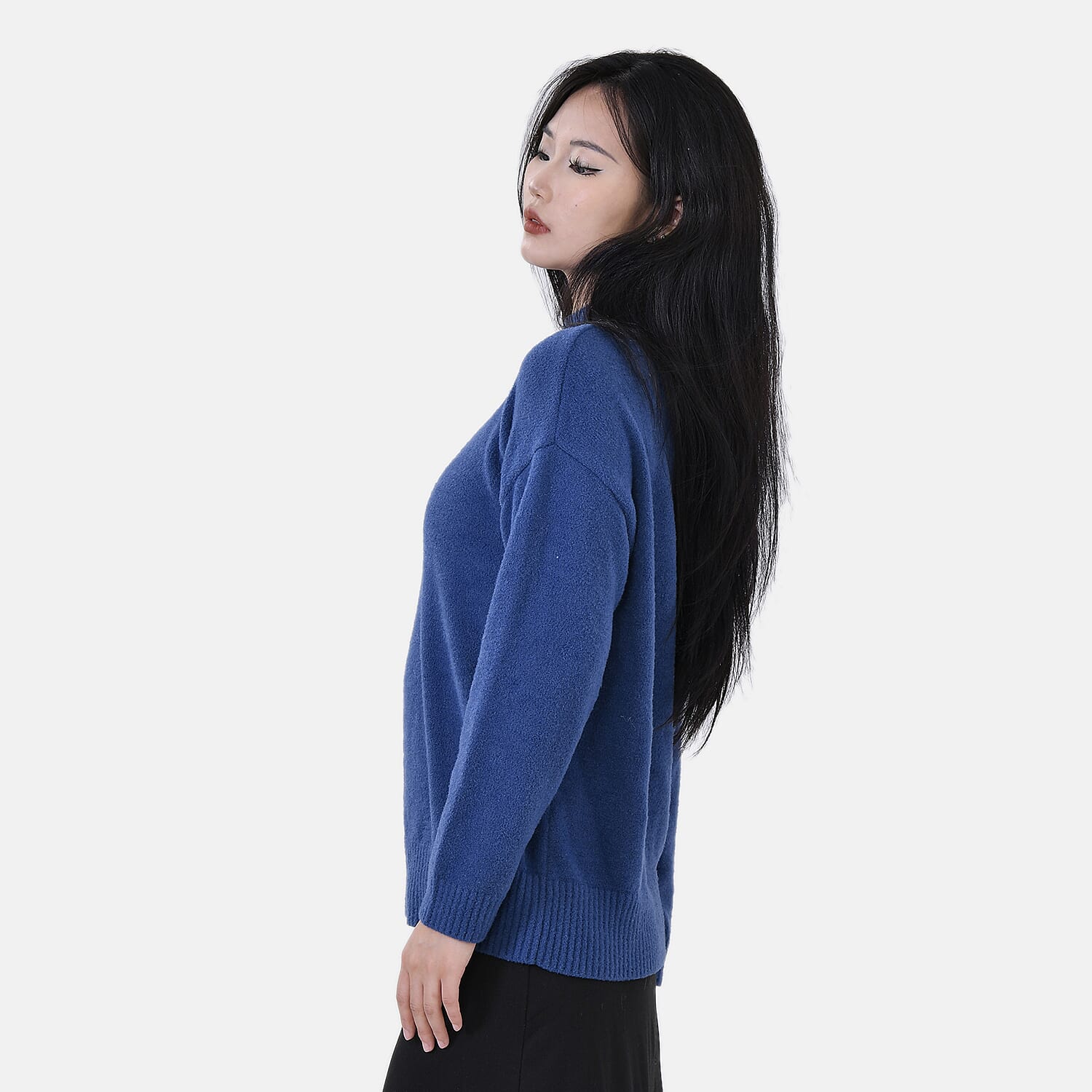 La Marey Turtle Neck Jumper  (Size L 16-18) Navy