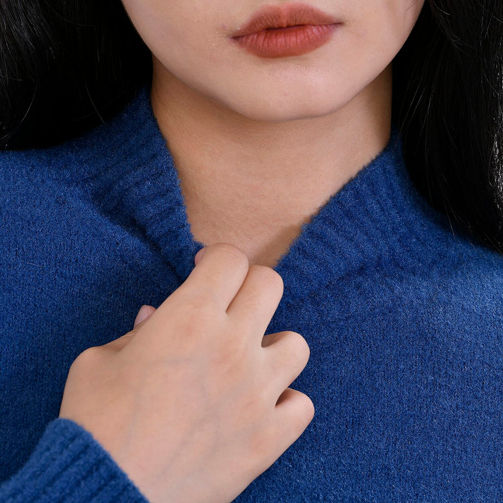 La Marey Turtle Neck Jumper  (Size L 16-18) Navy