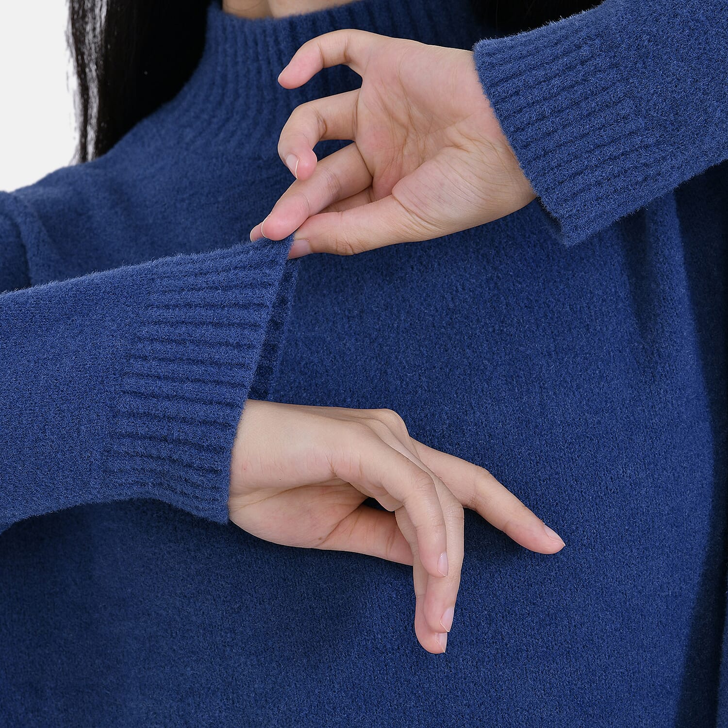La Marey Turtle Neck Jumper  (Size L 16-18) Navy