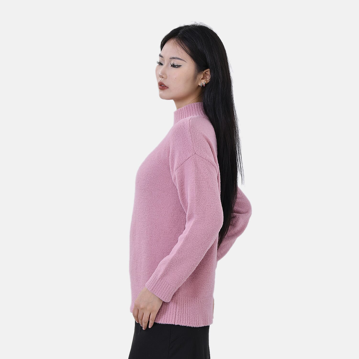 La marey  Alpaca-Like Feel Sweater (Size M 12-14) Dusty Pink