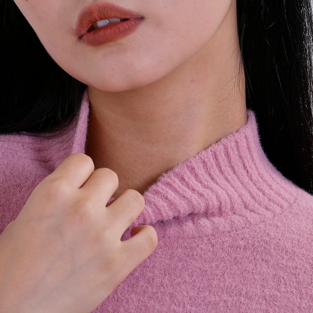 La marey  Alpaca-Like Feel Sweater (Size M 12-14) Dusty Pink