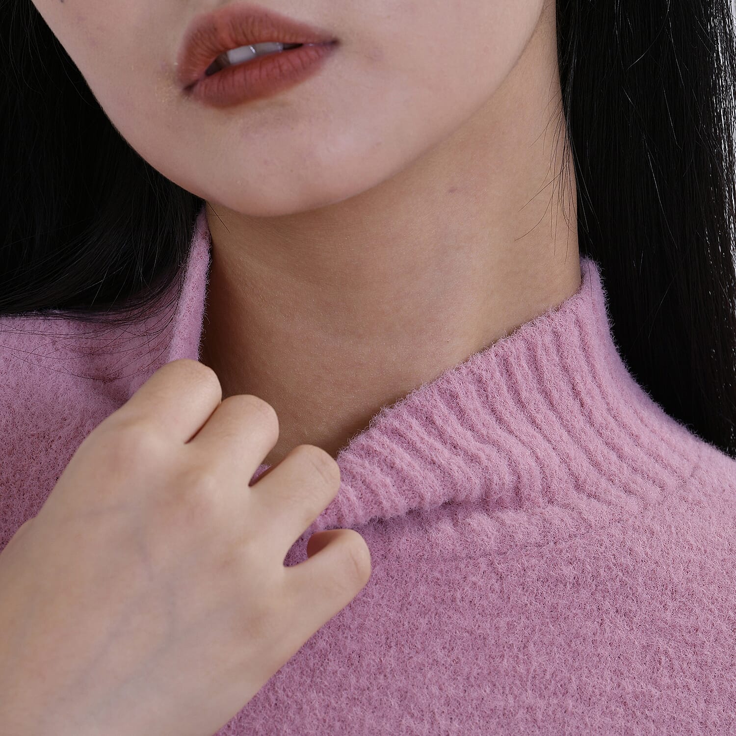 La marey  Alpaca-Like Feel Sweater (Size M 12-14) Dusty Pink