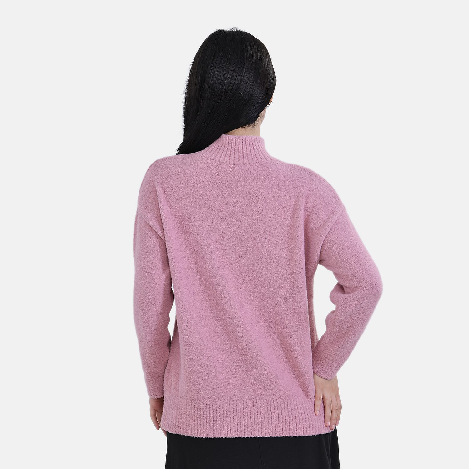 La marey  Alpaca-Like Feel Sweater (Size S 8-10) Dusty Pink