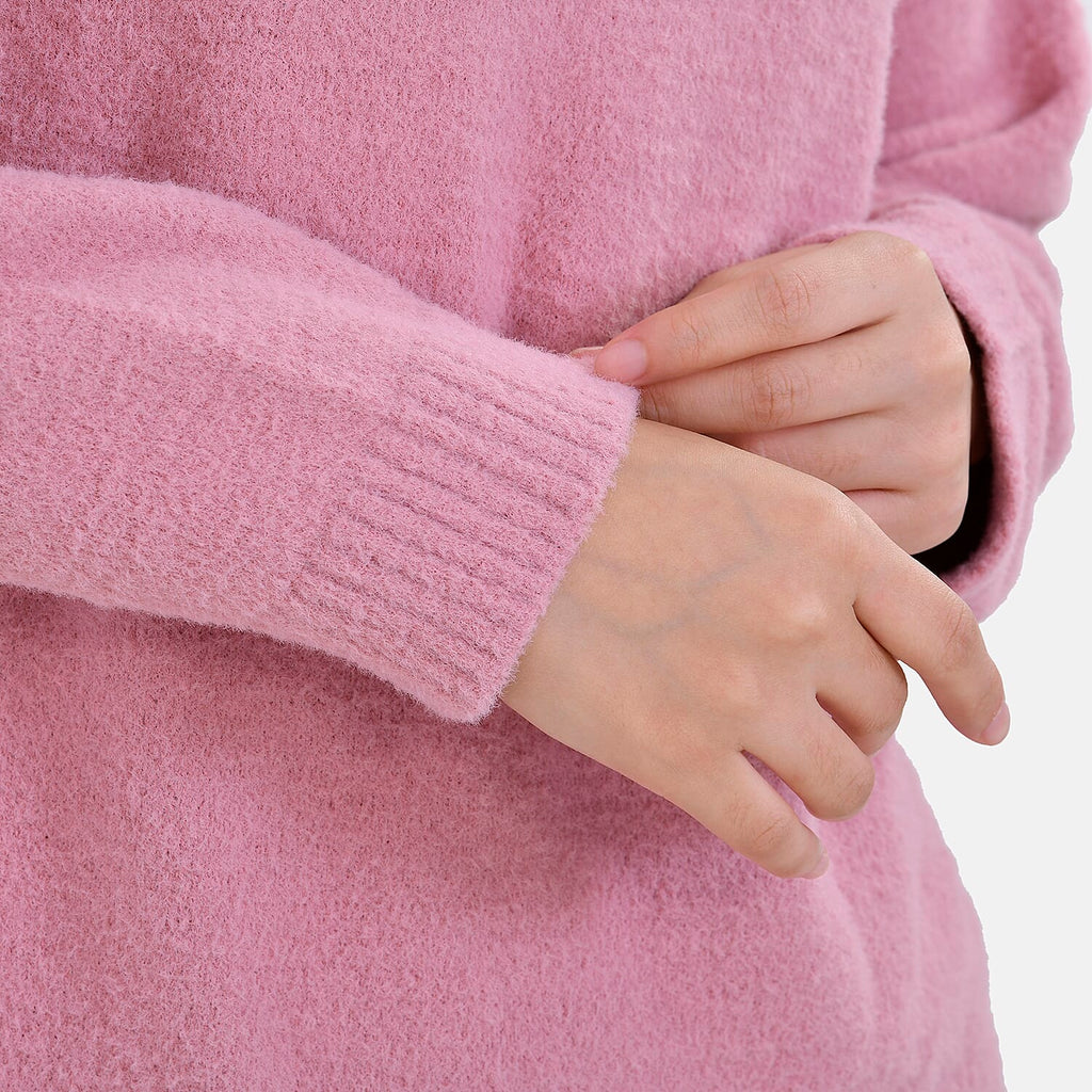 La marey  Alpaca-Like Feel Sweater (Size S 8-10) Dusty Pink