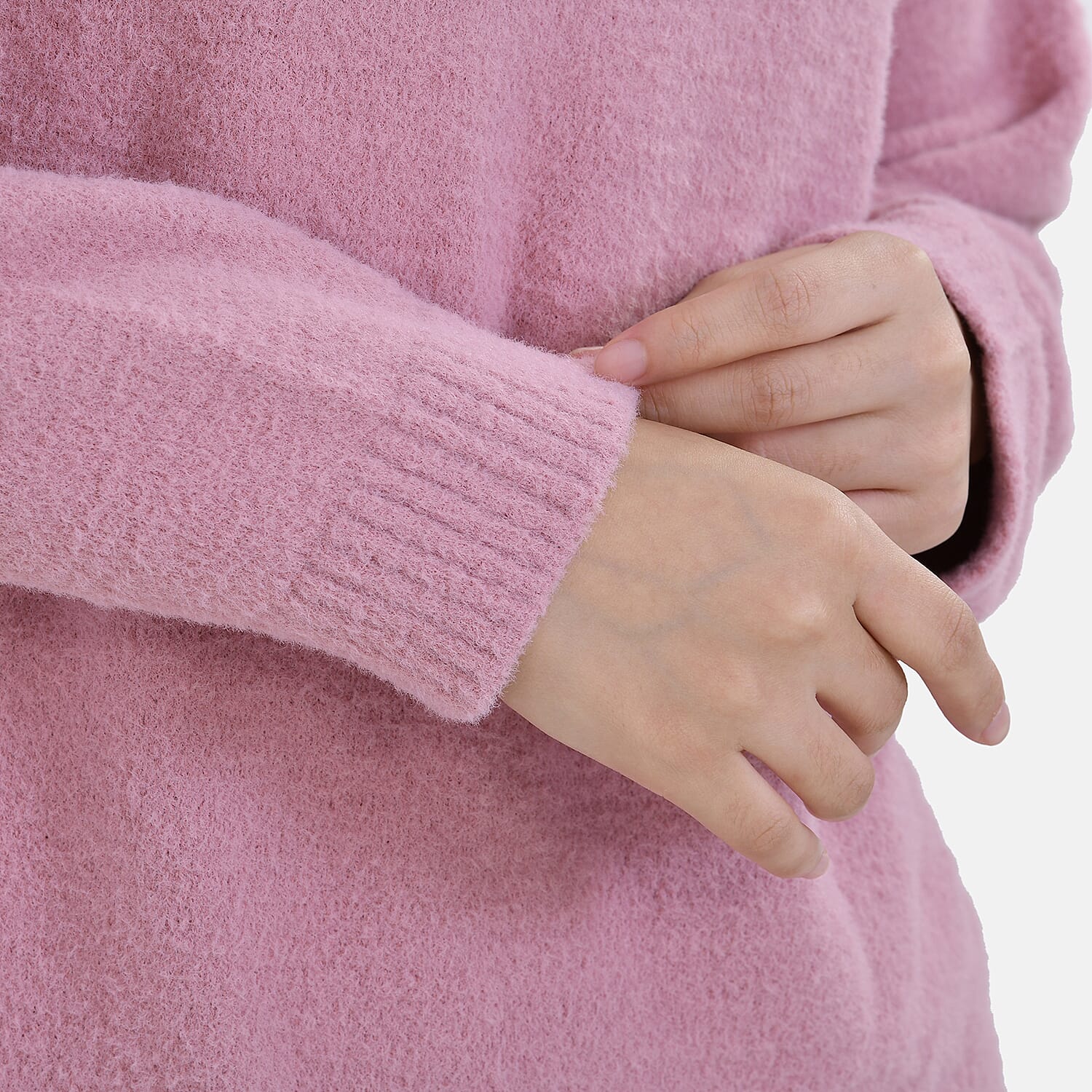 La marey  Alpaca-Like Feel Sweater (Size S 8-10) Dusty Pink
