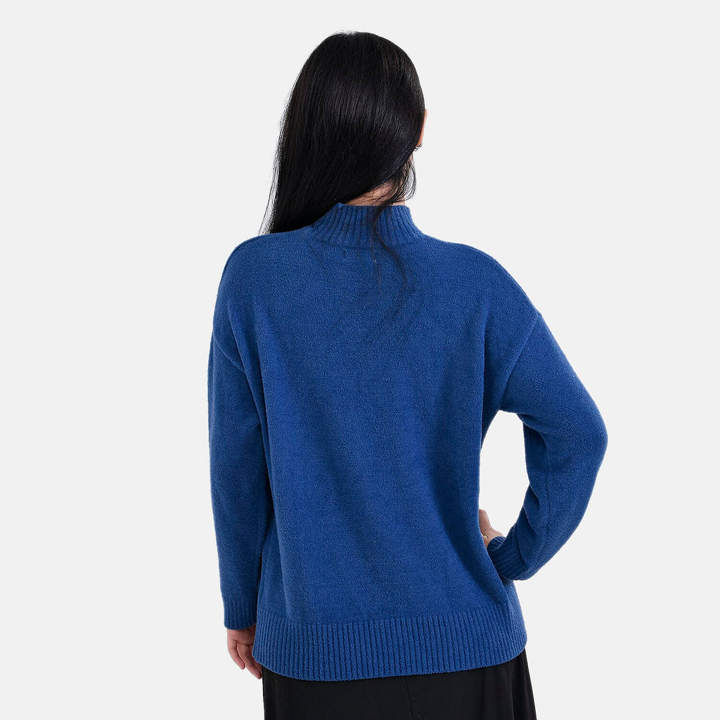 La marey  Alpaca-Like Feel Sweater (Size S 8-10) Navy